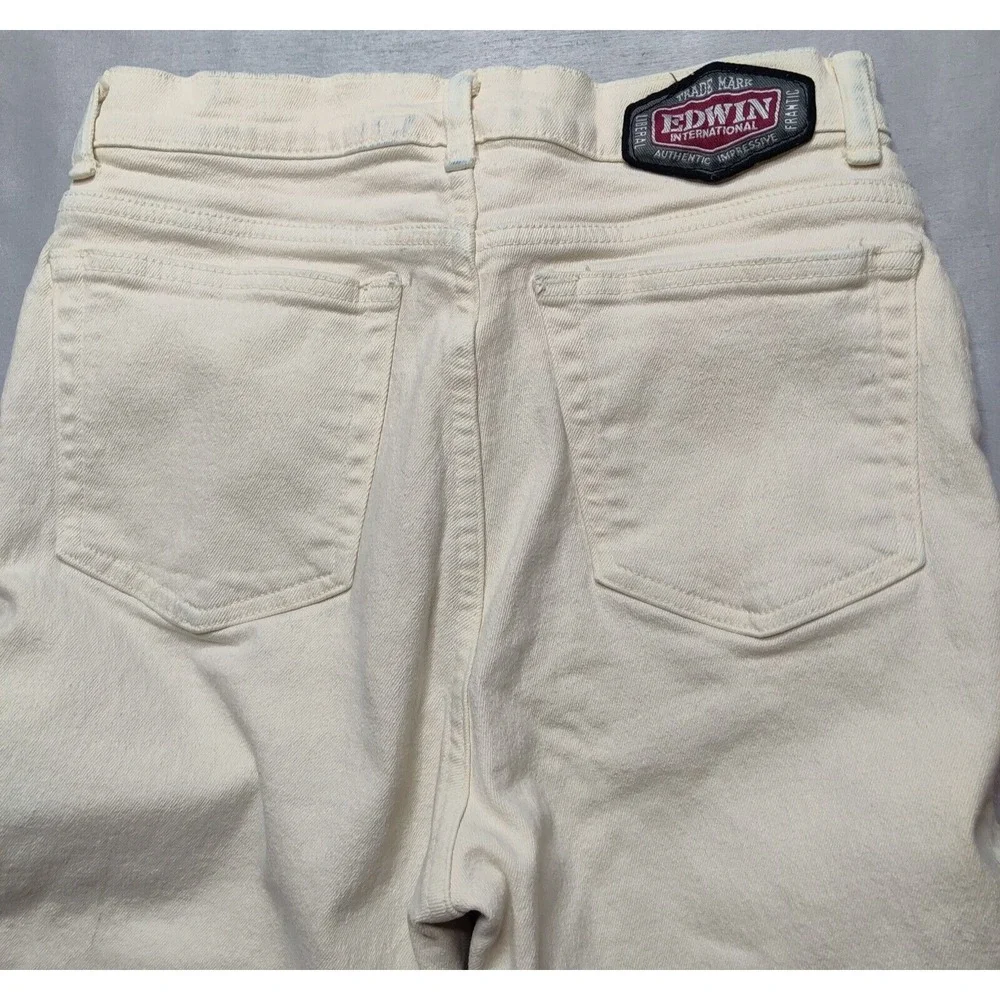 EDWIN SAVANNAH STRETCH Men 31X31 Cream‎ Denim Jeans Made In Japan